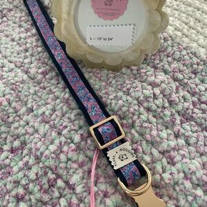 Lilly Pulitzer inspired handmade Dog Collar